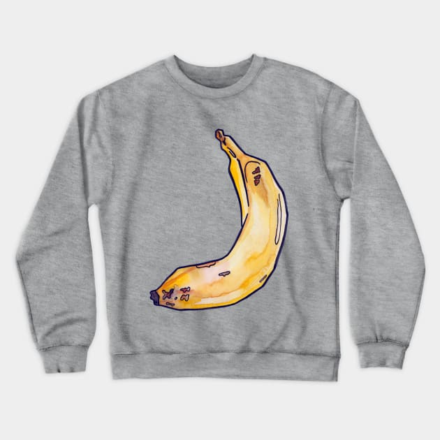 Classic Banana Crewneck Sweatshirt by JenTheTracy